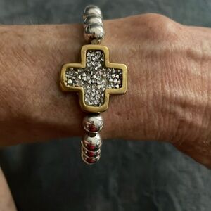 Kristal Life In Balance Cross Stretch Bracelet.